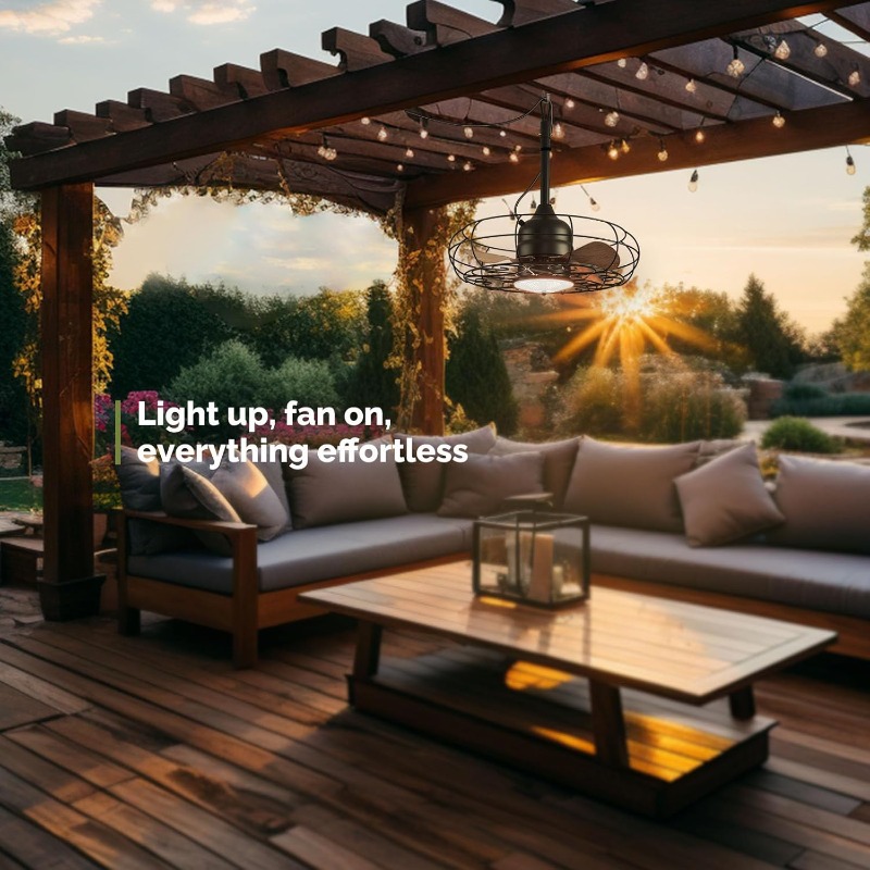 Outdoor Furniture Gazebo - Outdoor Ceiling Fans with Light for