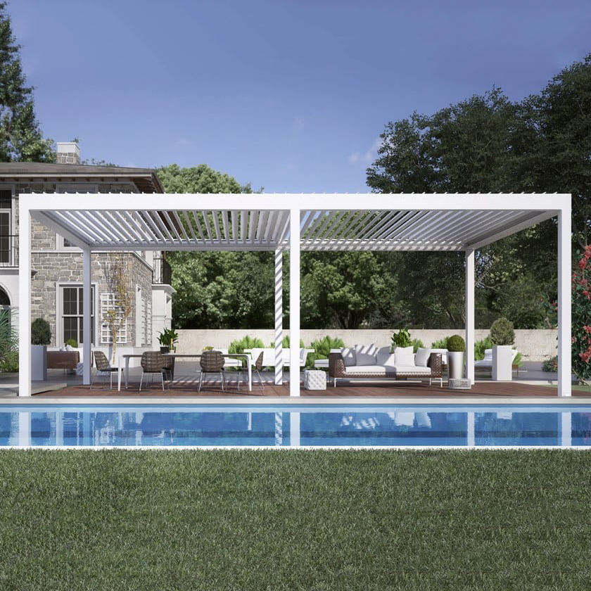 Outdoor Furniture Gazebo - Anodized Swimming Pool Aluminum Alloy Pavilion