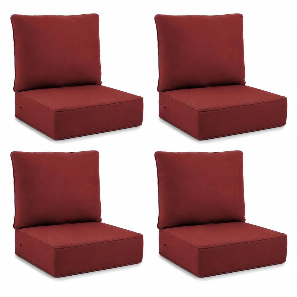 Outdoor Furniture Cushions 24 X 24 - Outdoor Seat Cushions 4-Piece Set -24