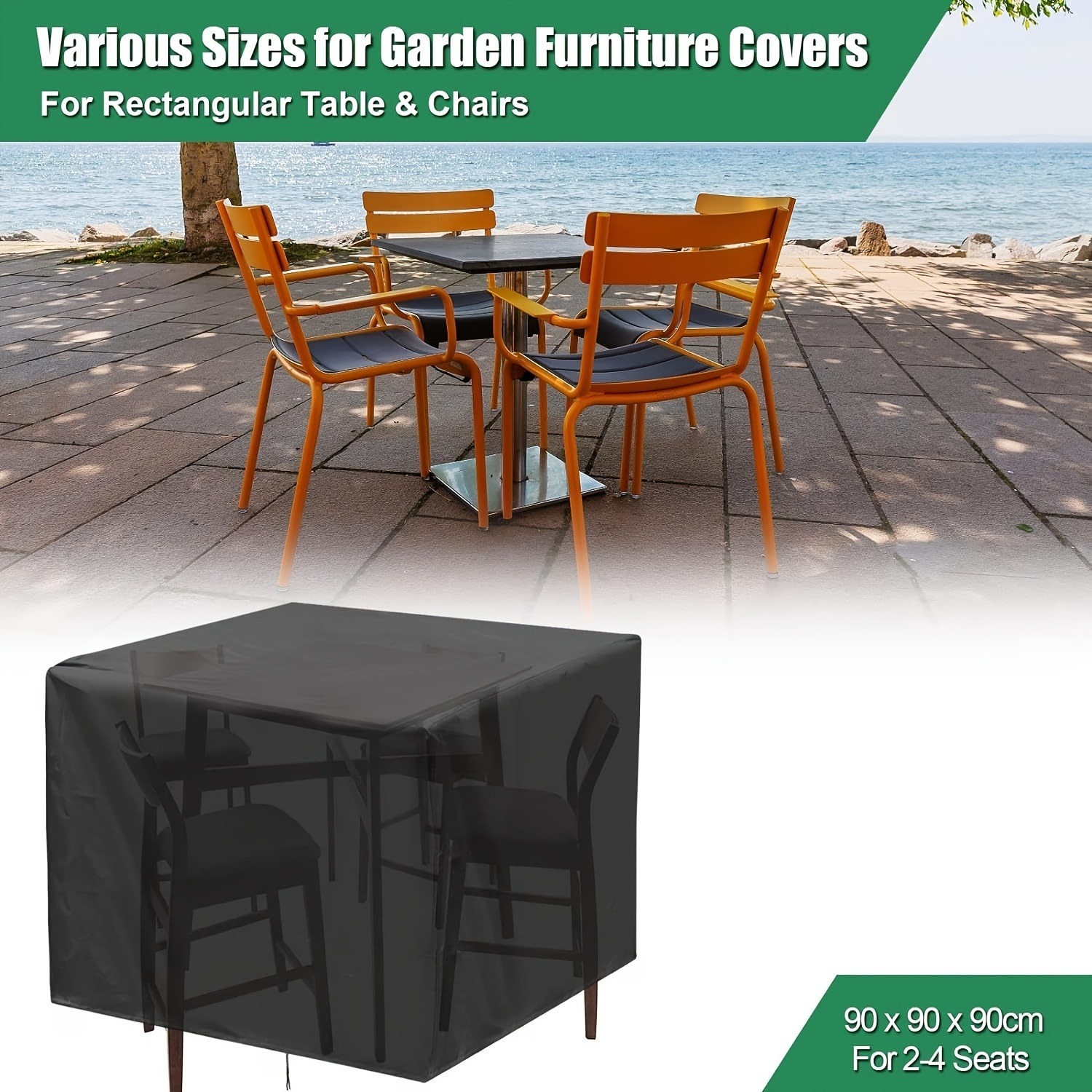 Outdoor Furniture Covers Waterproof - Heavy-Duty 210D Outdoor Garden Furniture Cover