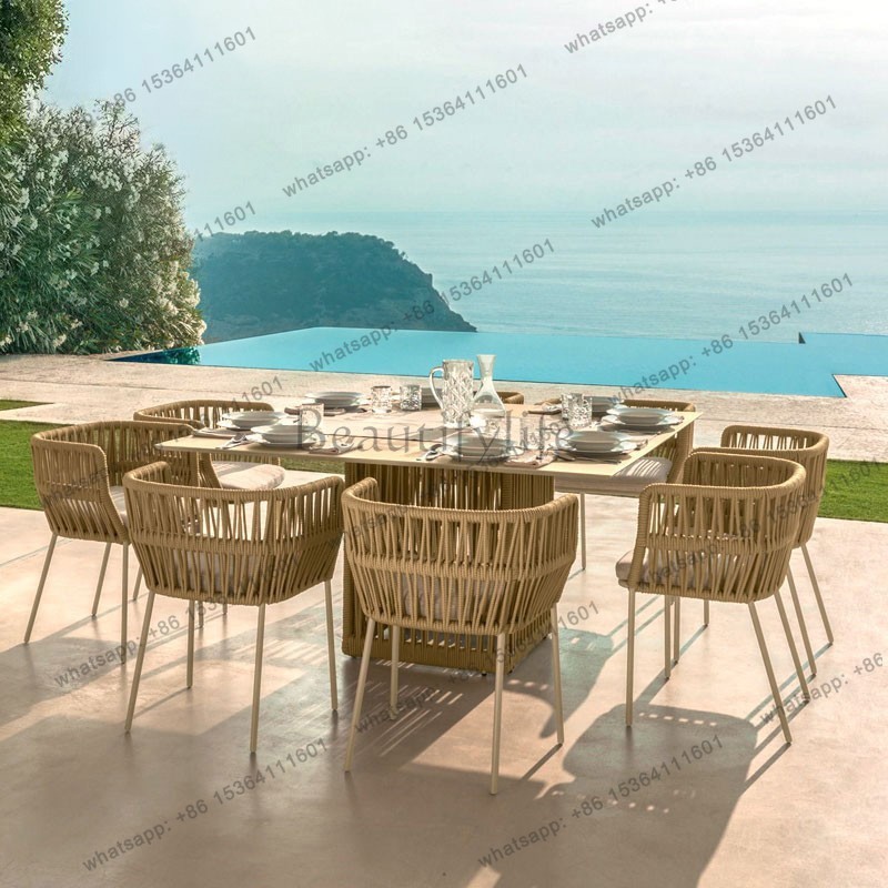 Outdoor Furniture Gazebo - LJY Natural Modern Garden Furniture Sets