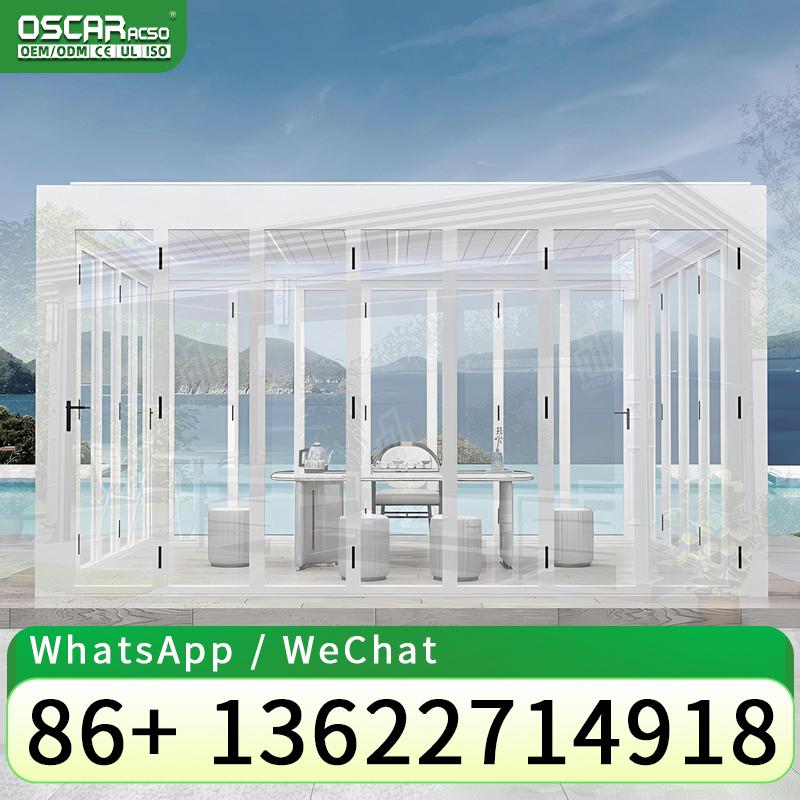 Outdoor Furniture Gazebo - Fixed Roof Pergolas Luxury Bioclimatic Aluminum