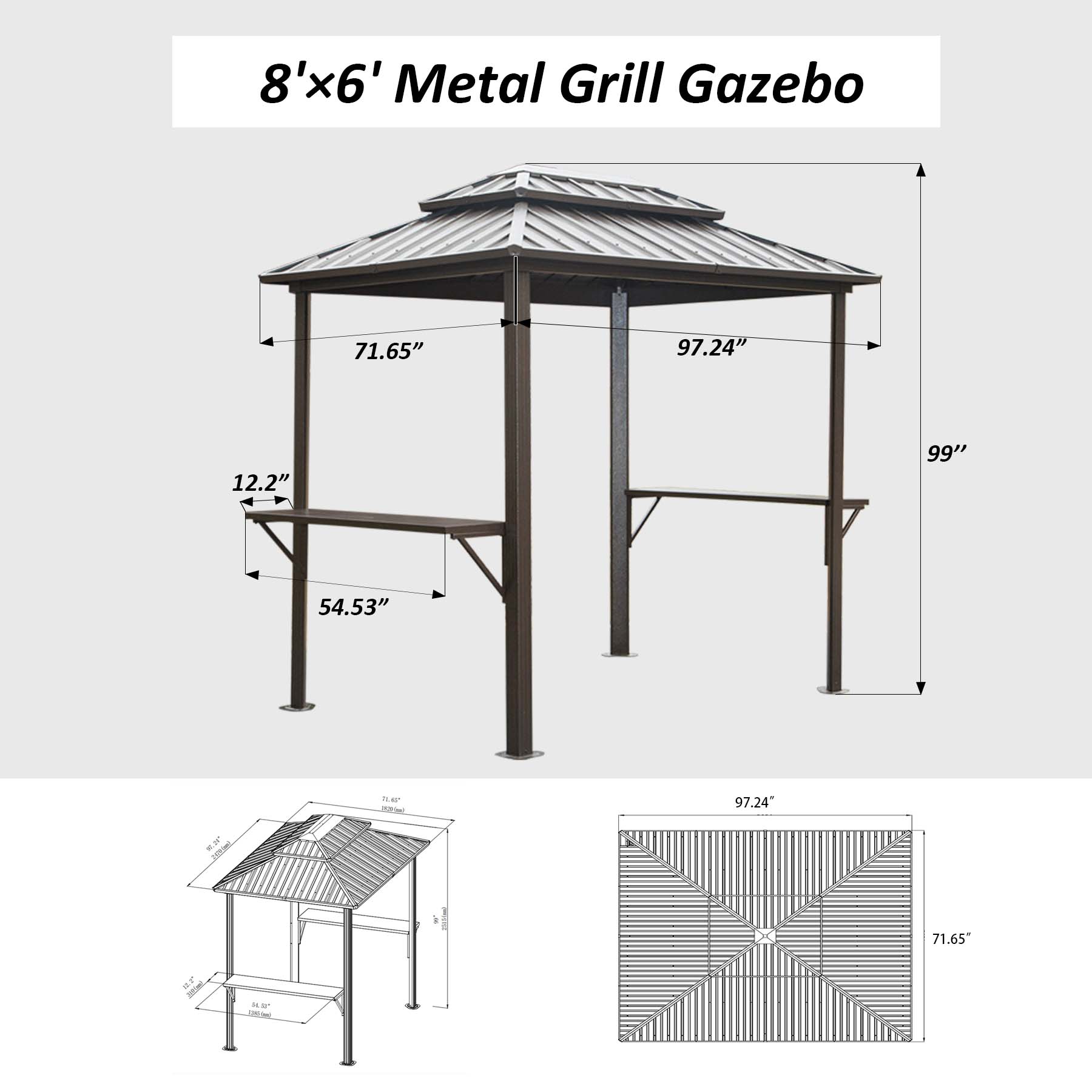 Outdoor Furniture Gazebo - Outdoor Furniture Chinese Vintage Strong Pavilion