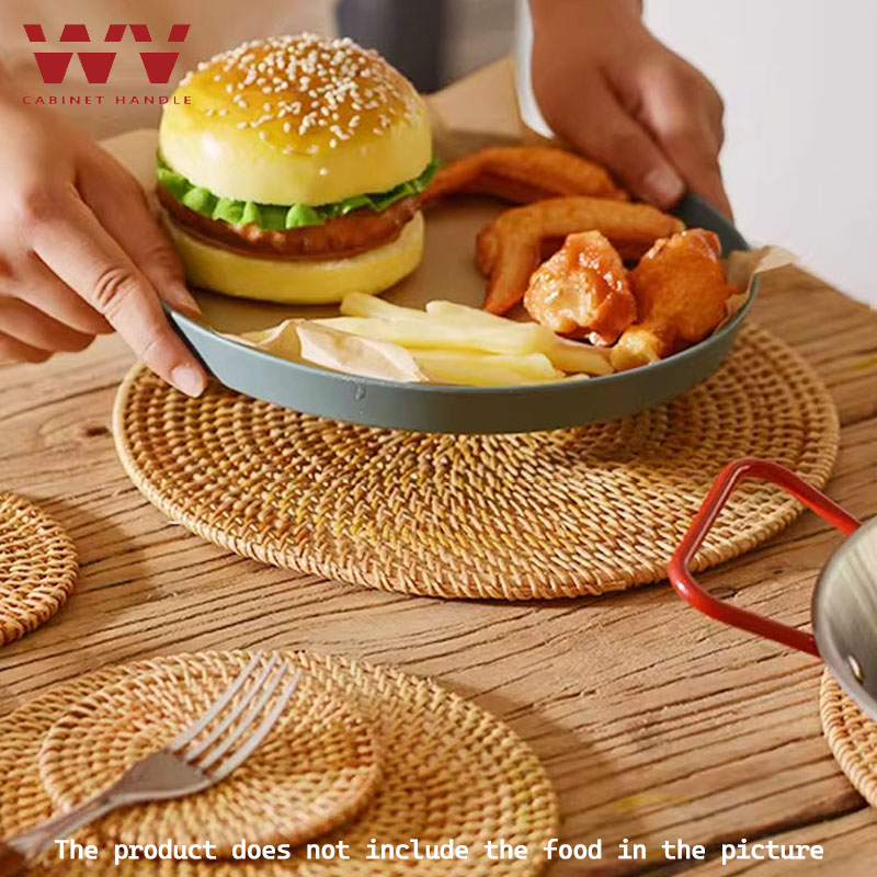 Outdoor Furniture Rh - 10-20cm Pot Mats Handwoven Rattan Placemats