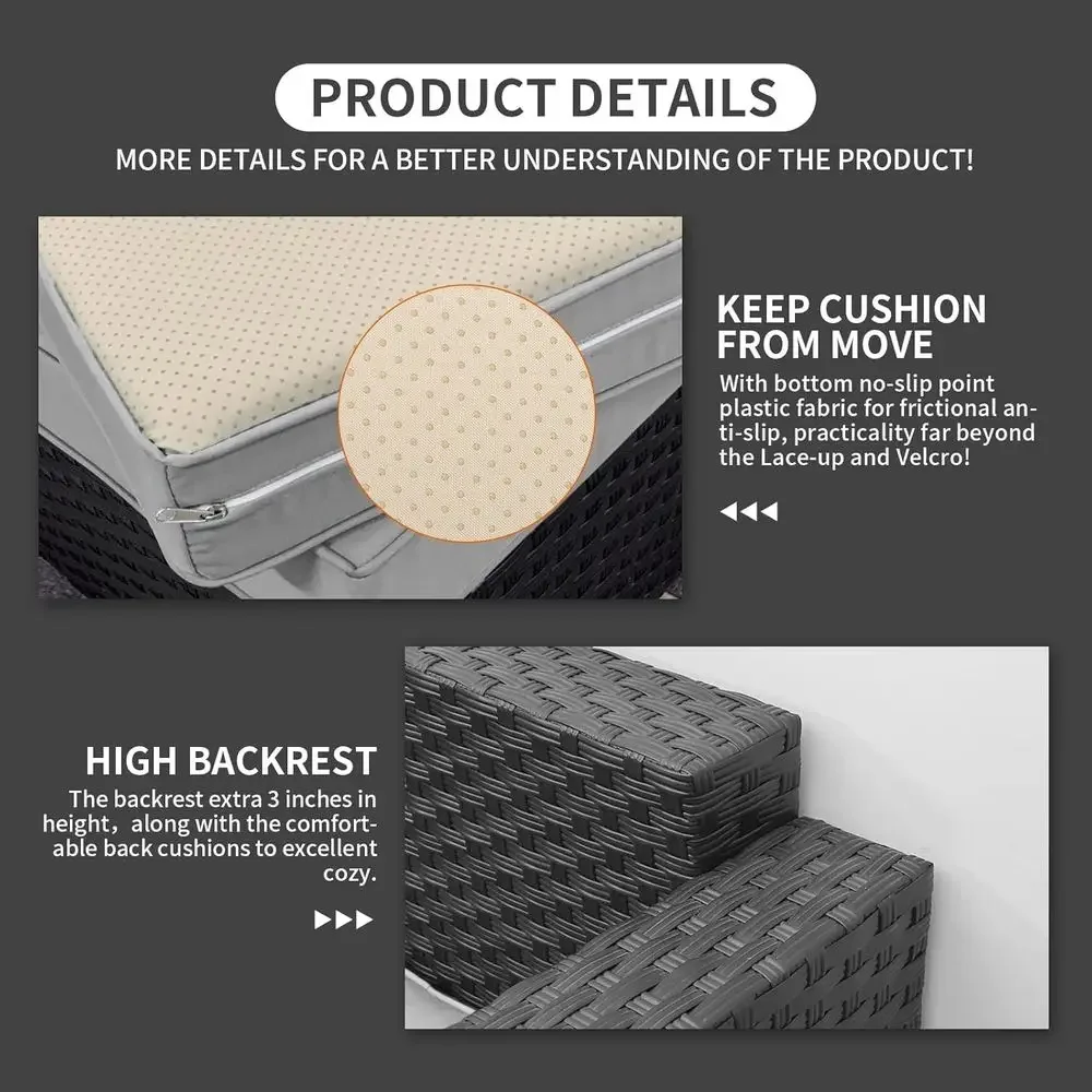 7-Piece Outdoor Sectional Pati - Outdoor Furniture With Storage For Cushions ulasan dan harga