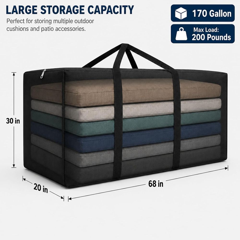 177 Gallon Extra Large Patio C - Outdoor Furniture With Storage For Cushions ulasan dan harga
