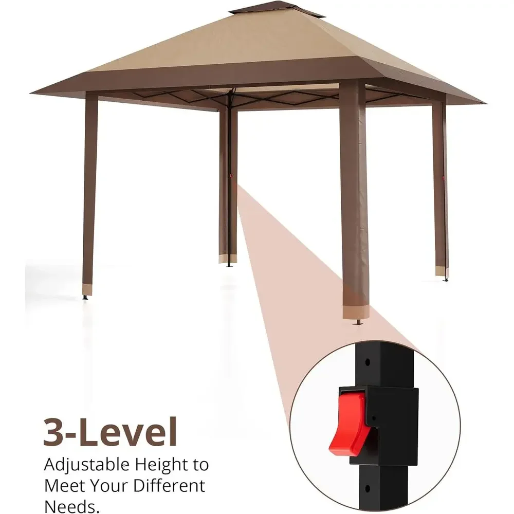 13x13 Outdoor Gazebo with Mesh - Outdoor Furniture Gazebo ulasan dan harga