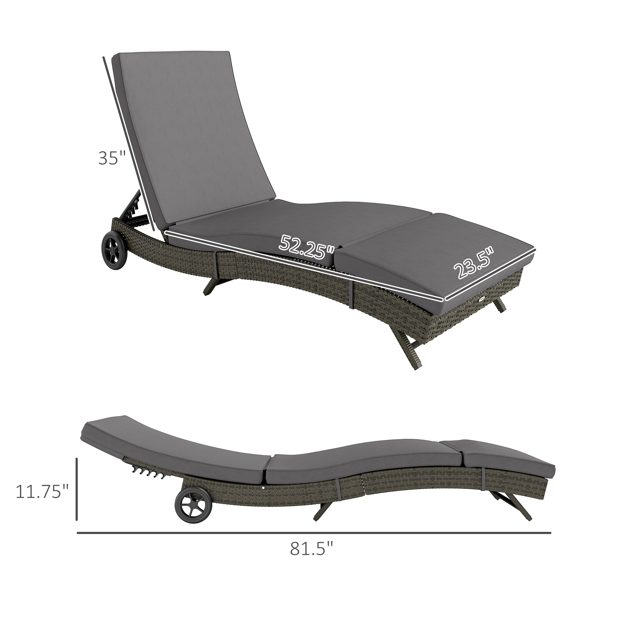 Outdoor Reclining Lounge Chair - Rattan Lounge Set ulasan dan harga