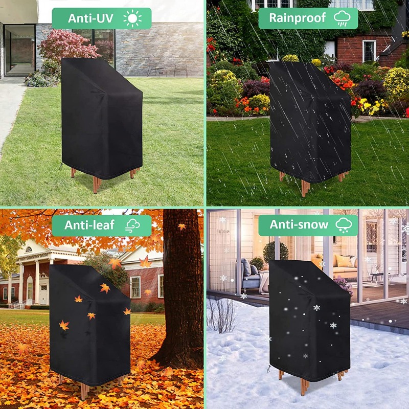 1/2/PCS Stacked Chair Dust Cov - Outdoor Furniture Covers Waterproof ulasan dan harga
