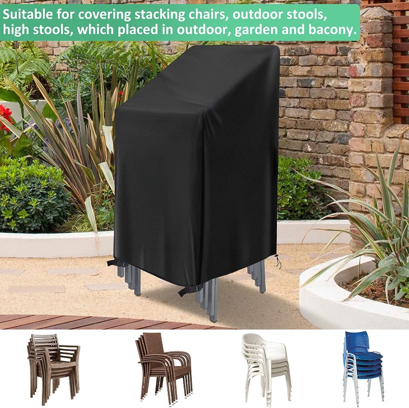 1/2/PCS Stacked Chair Dust Cov - Outdoor Furniture Covers Waterproof ulasan dan harga