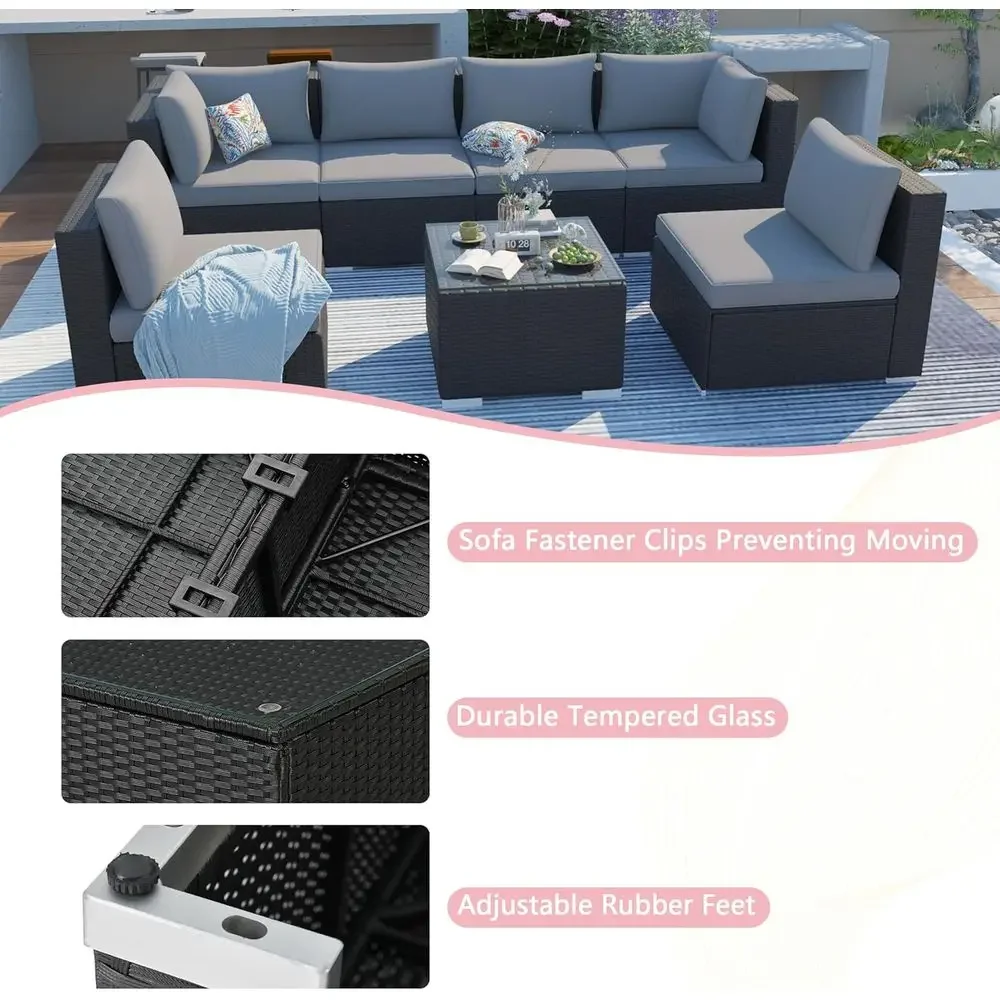 All-Weather Outdoor Wicker Sec - Outdoor Furniture Grey ulasan dan harga