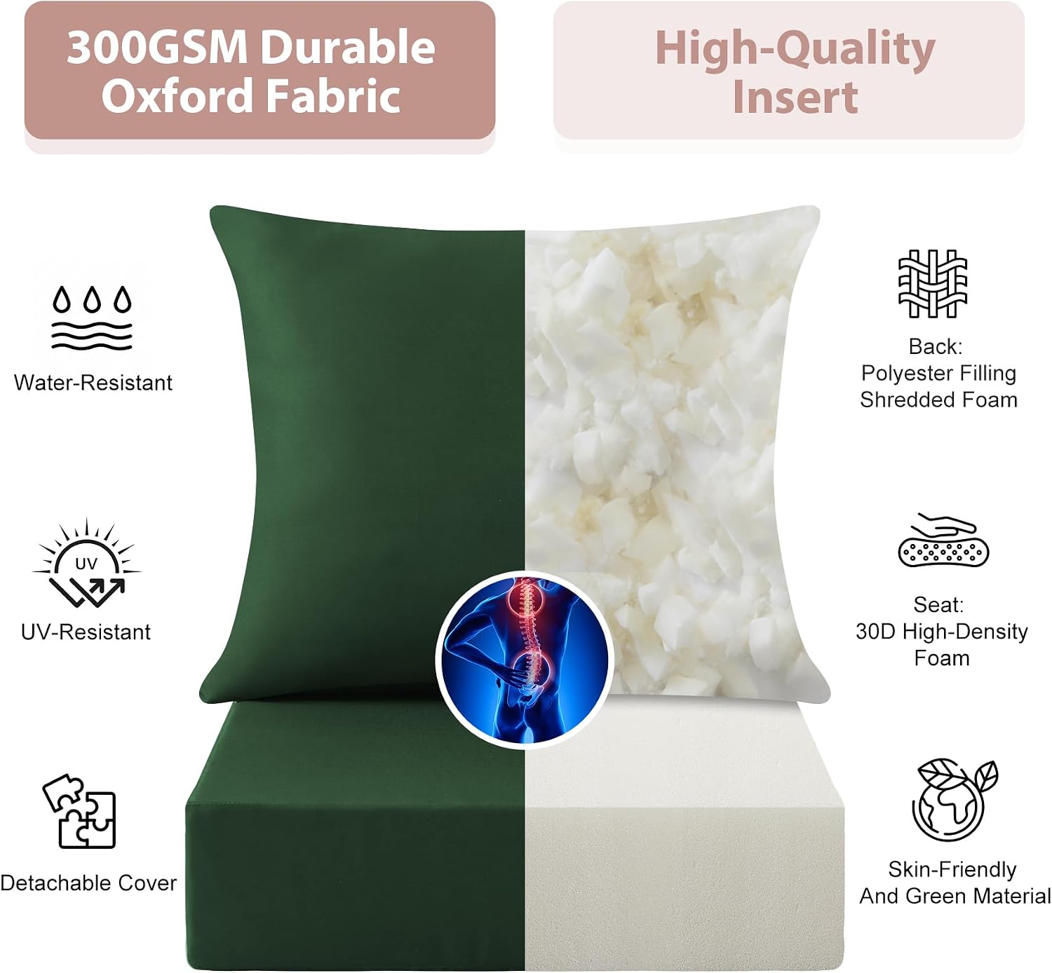 Outdoor Deep Seat Cushion Set, - Outdoor Furniture Cushions 24 X 24 ulasan dan harga