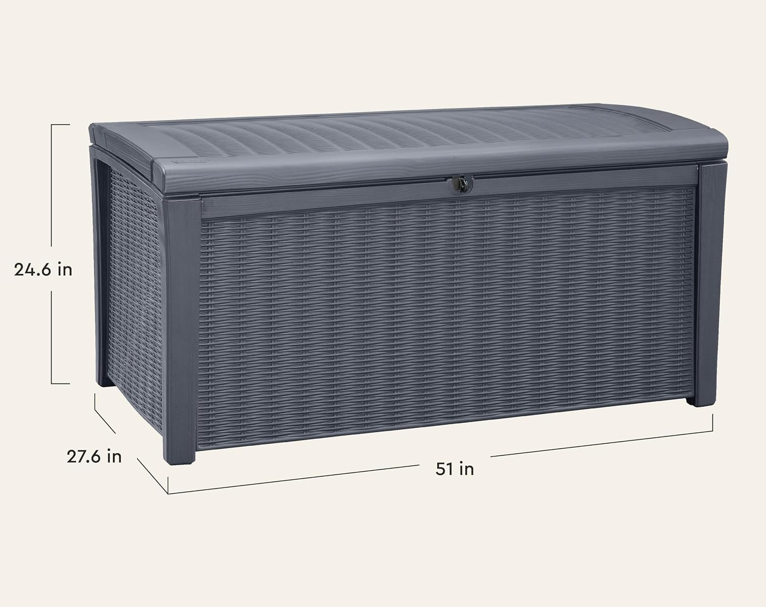 110 Gallon Outdoor Storage Dec - Outdoor Furniture With Storage For Cushions ulasan dan harga