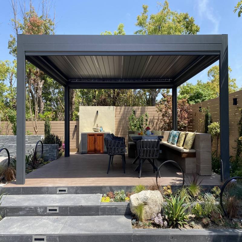 Backyard Install Against The W - Outdoor Furniture Gazebo ulasan dan harga