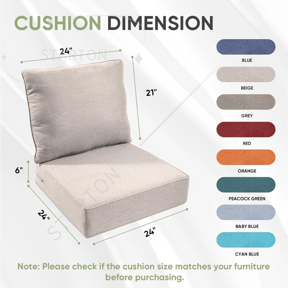 Outdoor Chair Cushions Set of  - Outdoor Furniture Cushions 24 X 24 ulasan dan harga