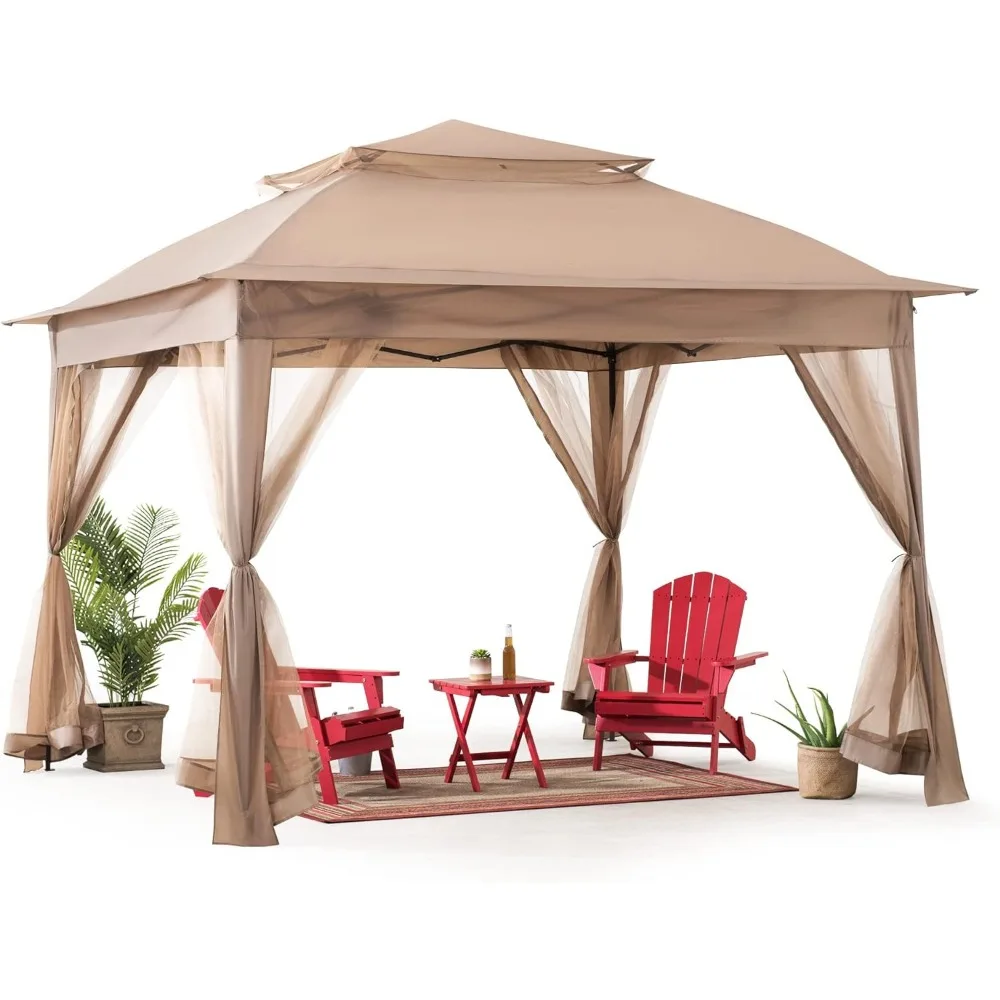 Modern 11x11 Ft. Pop-Up Instan - Outdoor Furniture Gazebo ulasan dan harga
