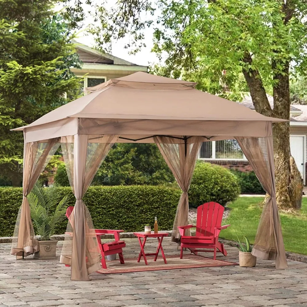 Modern 11x11 Ft. Pop-Up Instan - Outdoor Furniture Gazebo ulasan dan harga