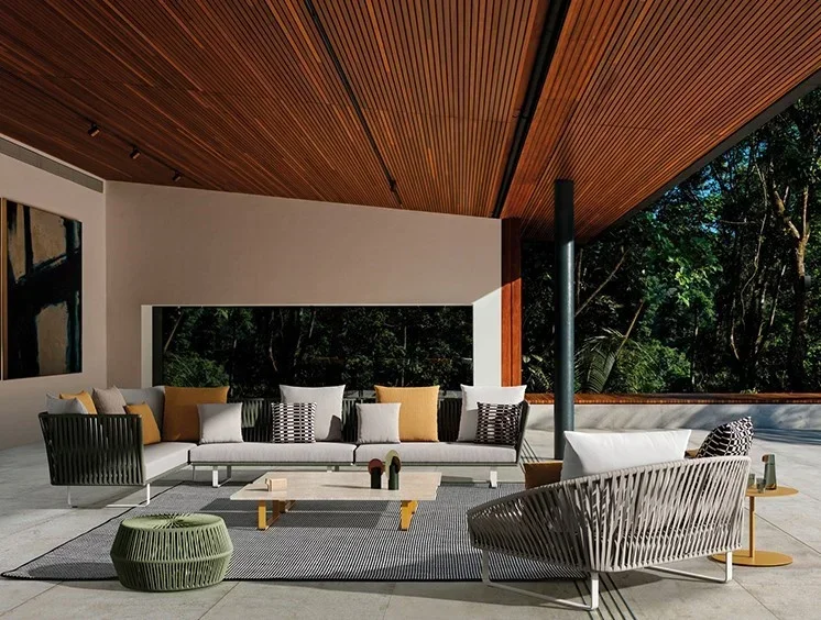 #Sofa Garden Set Curl Rattan S - Rattan Lounge Set ulasan dan harga