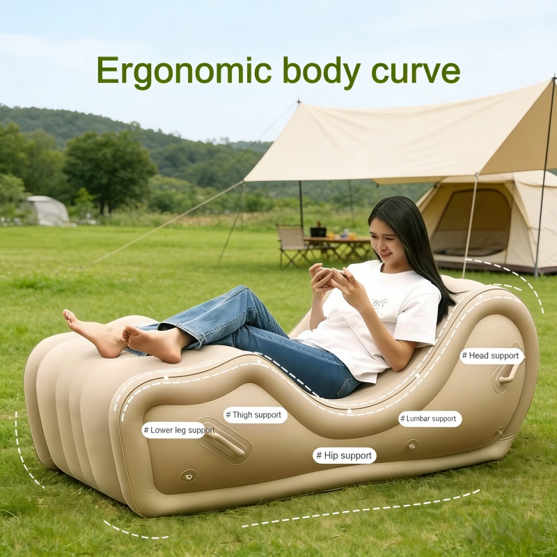 S-Shaped Inflatable Chair, Out - Outdoor Furniture Material ulasan dan harga