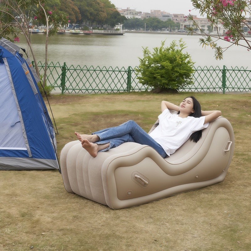 S-Shaped Inflatable Chair, Out - Outdoor Furniture Material ulasan dan harga