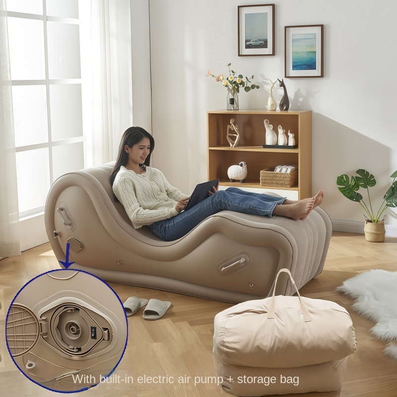 S-Shaped Inflatable Chair, Out - Outdoor Furniture Material ulasan dan harga