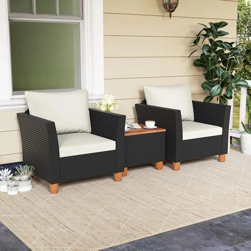 3-Piece Outdoor Patio Furnitur - Outdoor Furniture With Storage For Cushions ulasan dan harga