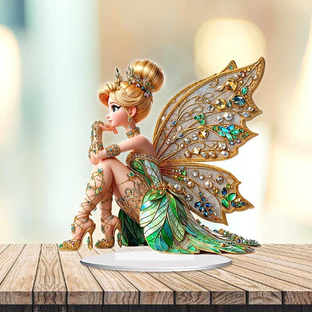 Mini Table Flower Fairy Statue - Outdoor Furniture Material ulasan dan harga