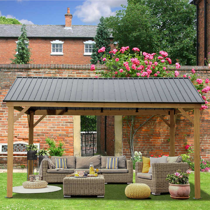 ！@Outdoor Aluminum Frame Gazeb - Outdoor Furniture Gazebo ulasan dan harga