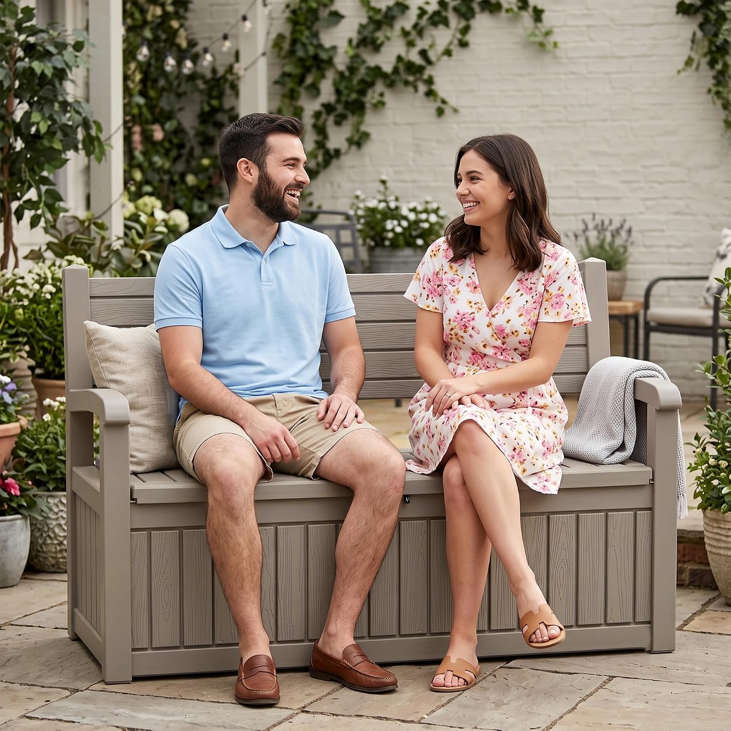 100 Gallon Outdoor Storage Ben - Outdoor Furniture With Storage For Cushions ulasan dan harga