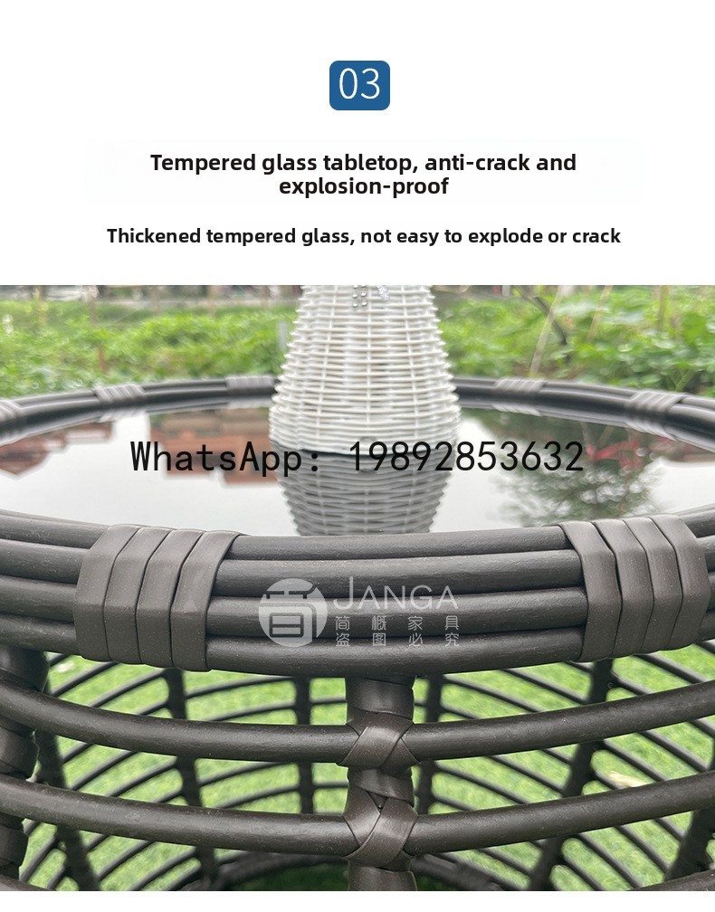 Outdoor Creative Rattan Woven  - Rattan Lounge Set ulasan dan harga